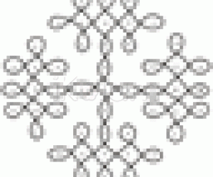 Dotted Kolam - 9 - 3 Dotted Kolam - 9 - 3