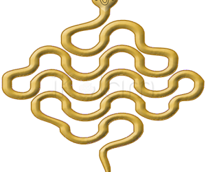 Devourella! The Anaconda rangoli Devourella! The Anaconda rangoli