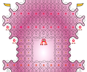 Chariot kolam / Ther kolam Chariot kolam / Ther kolam