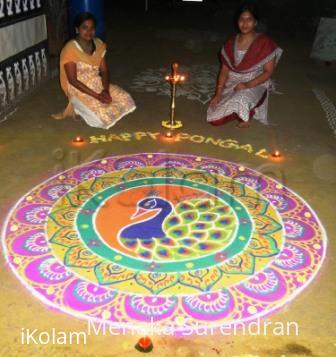 Rangoli: Happy peacock Rangoli: Happy peacock