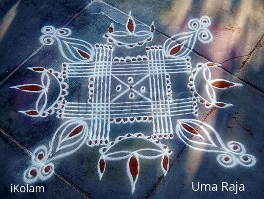 Rangoli: pushpa style Rangoli: pushpa style