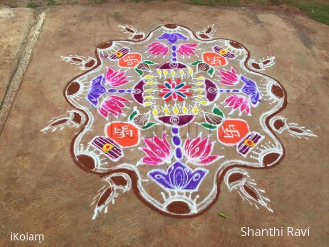 Rangoli: Varamahalakshmi Rangoli -2015 Rangoli: Varamahalakshmi Rangoli -2015