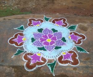 deepam rangoli