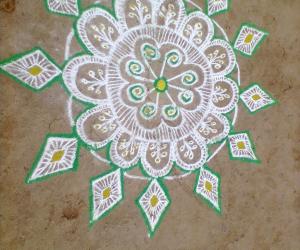 free hand rangoli