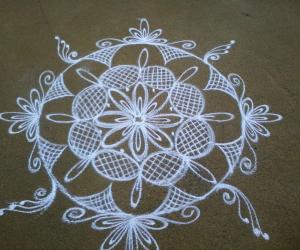 Rangoli:  my wedding day kolam