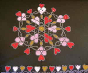 Rangoli: Valentine's Rangoli