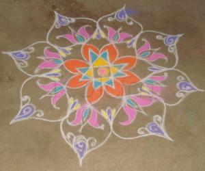 Rangoli: Kolam for wedding