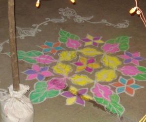 Kolam for wedding