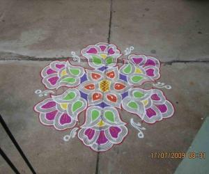 Adi Mudhal Friday Rangoli