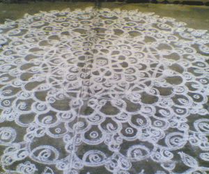 Rangoli: Arches and curls