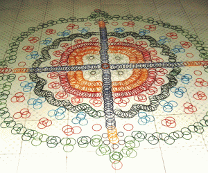 Rangoli with bangles!