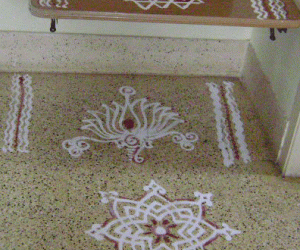 Rangoli: Varalakshmi pooja kolam