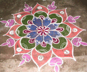 Diyas - Rangoli