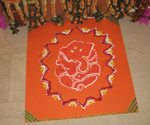 Rangoli: Ganesha