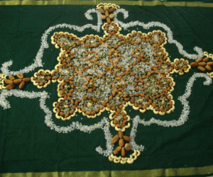 Dryfruits rangoli