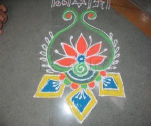 Rangoli: FreeHand Lotus