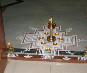 Rangoli: karthigai maa kolam