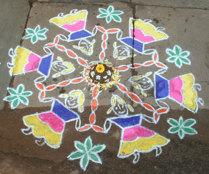 Rangoli: Jumproping girls