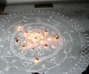 Rangoli: Karthigai Kolam