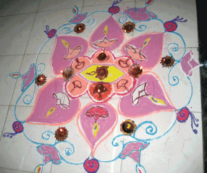 Rangoli: Karthigai Kolam