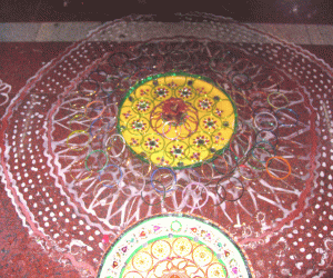 Kolam - Rangoli and bead work