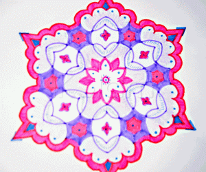 Magenta Kolam