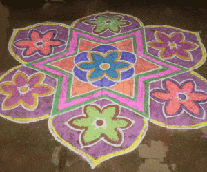 Rangoli: Nested Stars