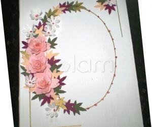 Rangoli: Rose card