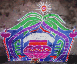 Rangoli: Pongal