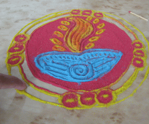 Rangoli: Rangoli Diya