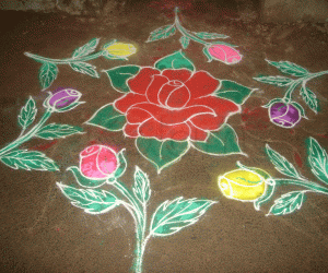 Rose Kolam