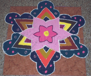 Rangoli: Spotty Star