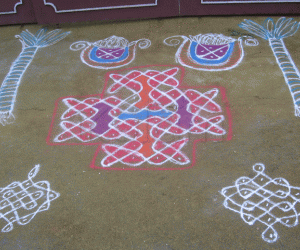 Rangoli: Sugarcanes