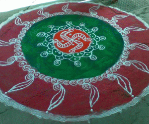 Rangoli: Swastic rangoli