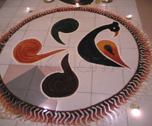 Rangoli: The Black bird