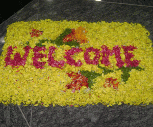 Rangoli: Welcome rangoli