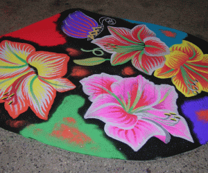 Rangoli: Orchids