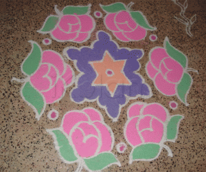 Rose kolam