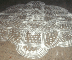 Free hand Rangoli