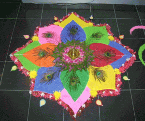 Beetle leaves Rangoli