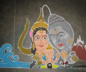 Rangoli: Mahashivarathri Rangoli