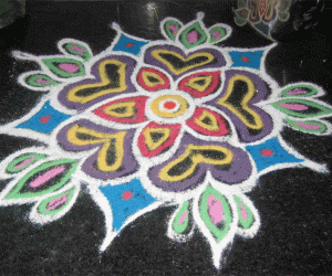 Counter-top Rangoli