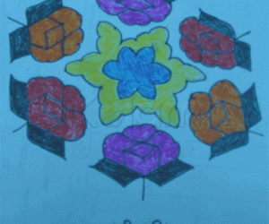 Roses kolam