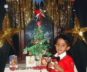 Rangoli: Christmas tree