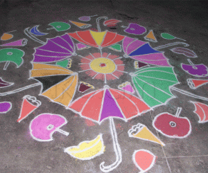 Margazhi dew drops Kolam contest - 2008-2009