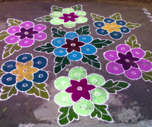 Rangoli - flowers (contest entry_10)