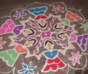 Rangoli: Girls