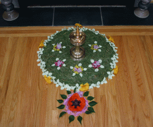 Rangoli: Rangoli (using grass)