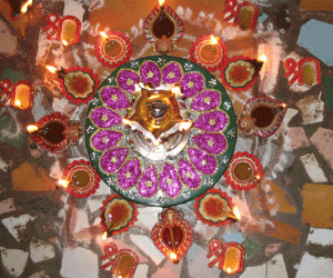 Rangoli: Karthigai festival