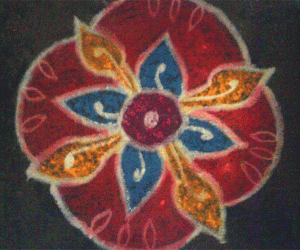 Rangoli: Kolam - flower